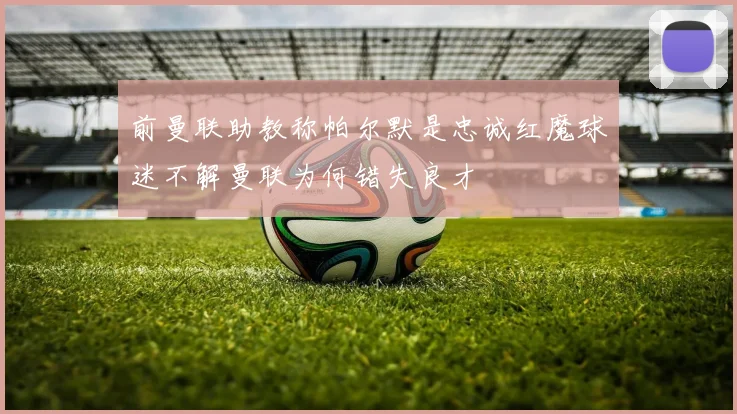 前曼联助教称帕尔默是忠诚红魔球迷不解曼联为何错失良才
