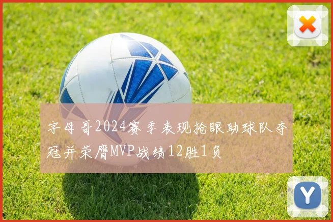 字母哥2024赛季表现抢眼助球队夺冠并荣膺MVP战绩12胜1负